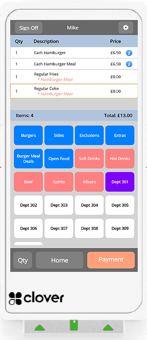 CES Touch EPoS System feature for 3rd Party Integration